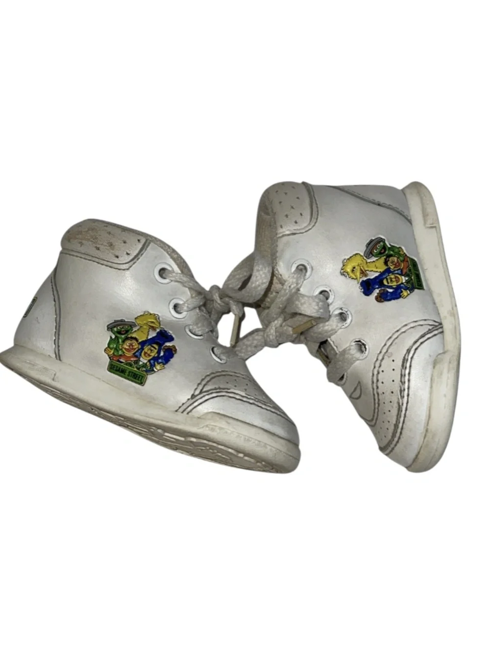 Vintage Sesame Street Sz 4 Infant Toddler Sneaker Shoes Oscar Cookie Big Bird